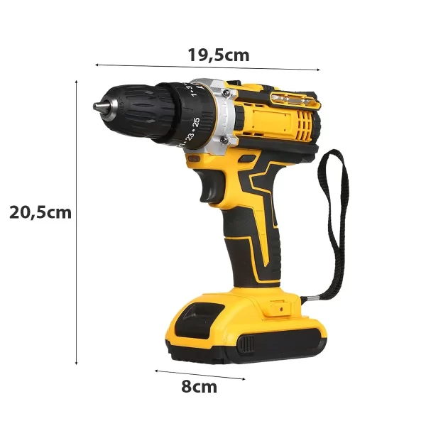 Maleta Ferramentas Furadeira Parafusadeira Sem Fio Bivolt 36V - Image 8