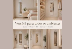 [ESPELHO ARCOS 90X40CM ORGÂNICO GRANDE DECORAÇÃO