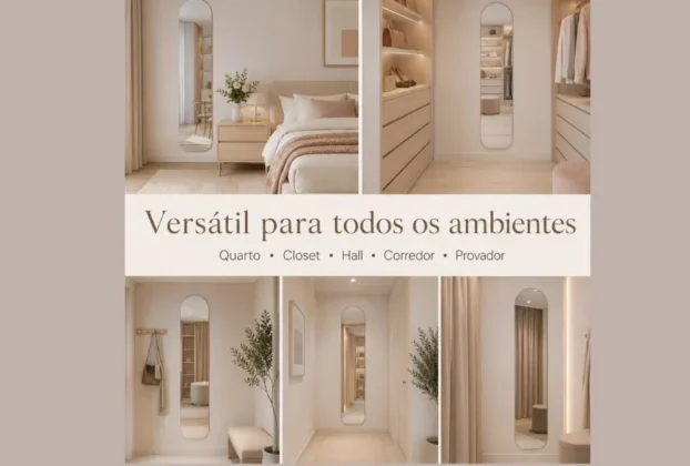 [ESPELHO ARCOS 90X40CM ORGÂNICO GRANDE DECORAÇÃO