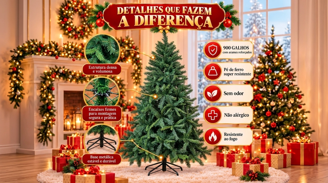 Árvore De Natal Tradicional Pinheiro