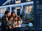 Cascata Natal Com 8 Funções Branco Frio 400 Leds