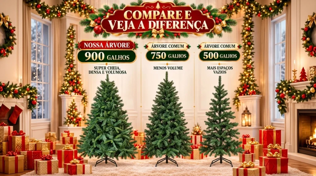 Conclusão a árvore de Natal tradicional pinheiro vale o investimento