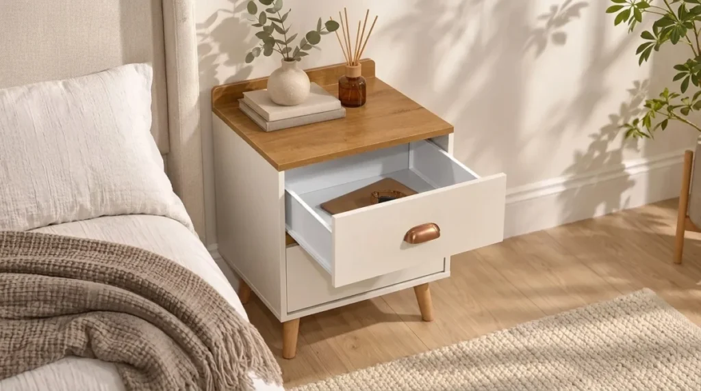 Essa mesa de cabeceira entrega o que promete