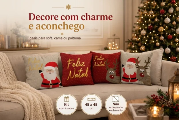 Kit 4 Capas De Almofadas Decorativas