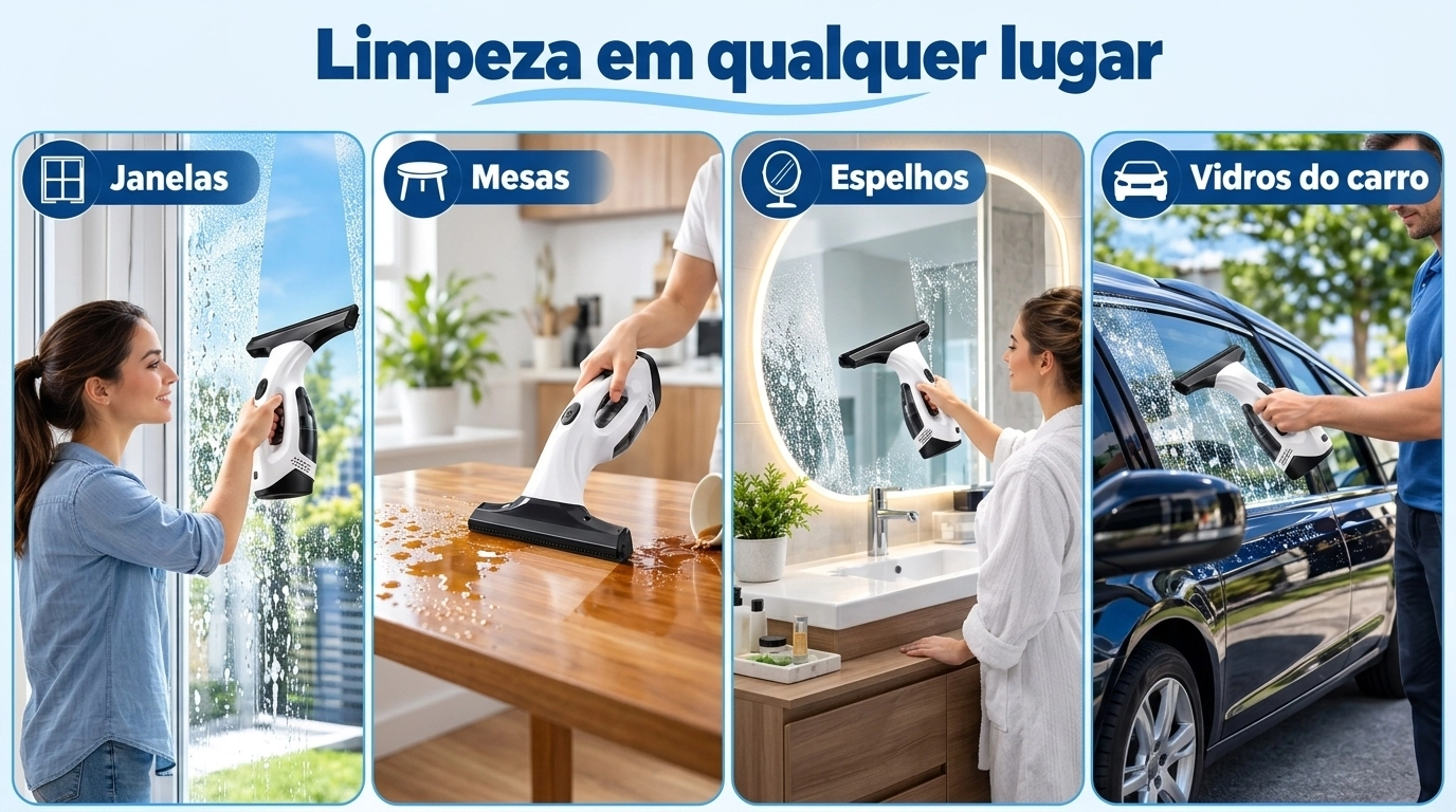 Limpador Vidros Janelas Elétrico