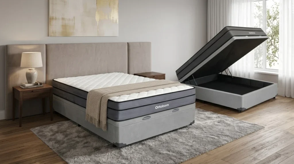 O Box Baú Casal Colchão Airtech Superpocket realmente entrega conforto