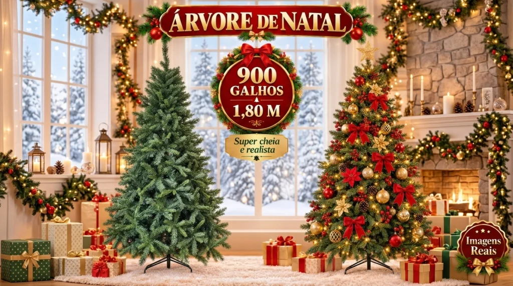O que é essa árvore de Natal pinheiro de 900 galhos