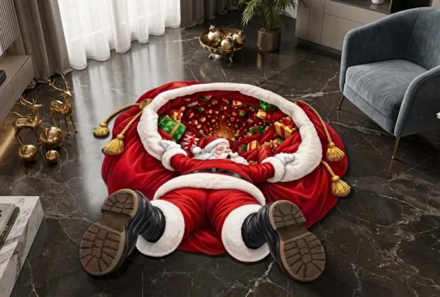 Tapete Natalino Antiderrapante Natal