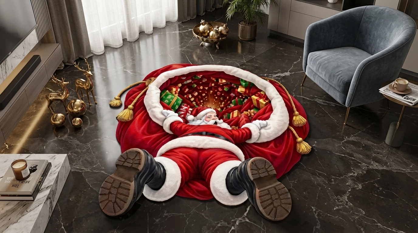 Tapete Natalino Antiderrapante Natal