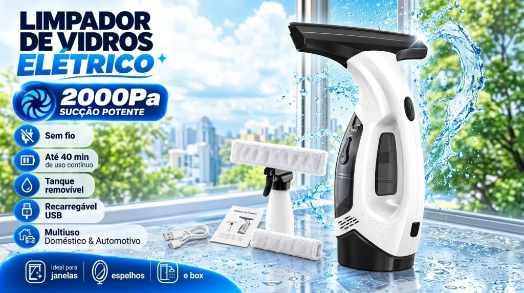 Como usar o limpador de vidros para um resultado sem marcas