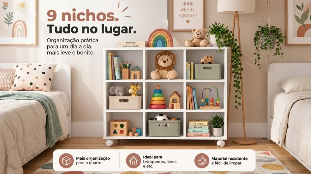 Principais características do modelo com rodízios
